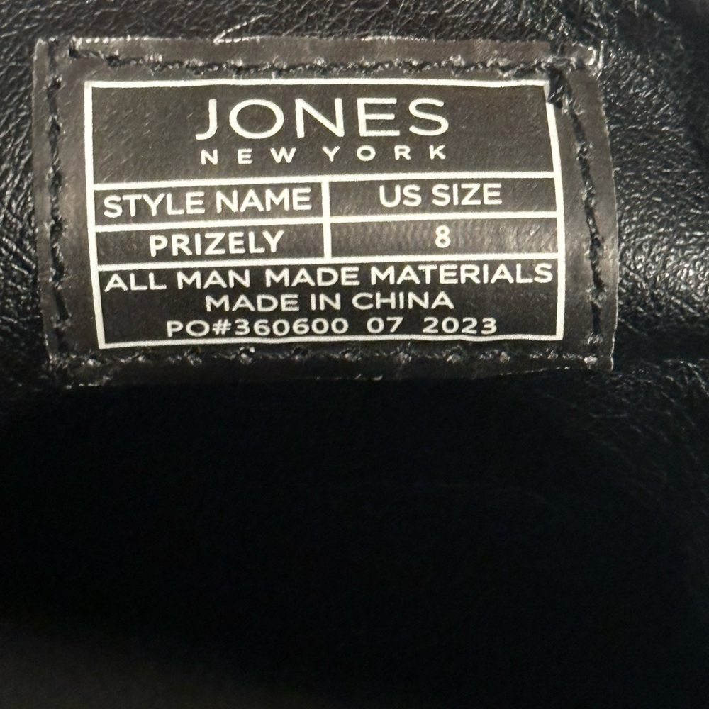 Jones New York Elegant Black Backless Loafers - Picture 2 of 6